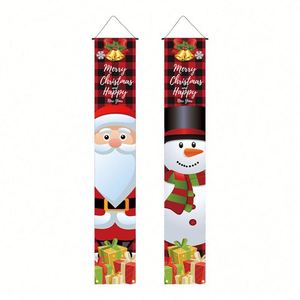 1*6 pies Decoraciones Navideñas Festivas de Pareja de Muñecos de Nieve y Papá Noel para Mejorar el Ambiente, Suministros Festivos - Product Image 2