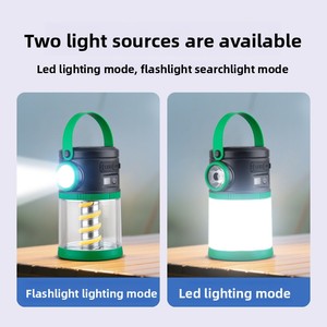Linterna Solar Impermeable IP65 para Acampar al Aire Libre, LED, <span class=keywords><strong>5</strong></span> Modos, Banco de Energía, Carga Tipo-C, Luz de Emergencia para Tienda de Campaña - Product Image 4