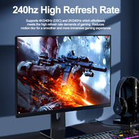 Câble optique 2.1 A308 16K DP mâle vers DP mâle 54 Gbit/s en alliage de zinc plaqué or pour moniteur et ordinateur – Vente chaude