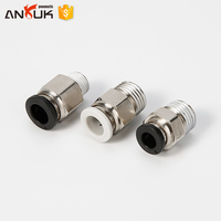 Raccord rapide ANURR PC1 G1/2 en laiton nickelé pour tube en nylon pour machine d'impression