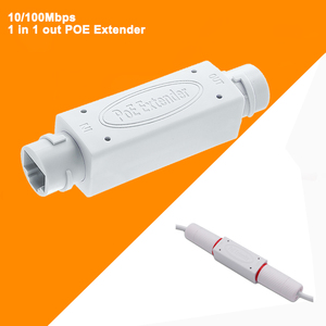 Extensor POE Estándar para Exteriores, Impermeable IP66, 10/100 Mbps, 1 Entrada y 1 Salida, 500 Metros de Alcance, Repetidor POE de 48V, Switches de Red - Product Image 1