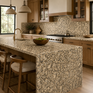 Giallo Fiorito <b>Polished</b> <b>Black</b> Galaxy Granite Tile Durable Contemporary Design Style Indoor Outdoor Living Room Kitchen Bathroom - Product Image 4