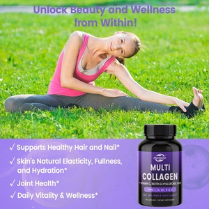 Cápsulas de Colágeno Múltiple de Marca Privada con Ácido Hialurónico, Vitamina C, Suplementos de Colágeno Hidrolizado para Mujeres y Hombres - Product Image 3