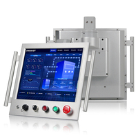 17-Zoll-Industrie-HMI-Panel-PC IP65 mit Resistivem Touchscreen und IDEC-Tastensteuerungssystem