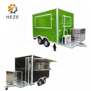 Outdoor Usa Four Wheels Trailer/ Mobile Kitchen Kiosk Customized Camping Concession Truck