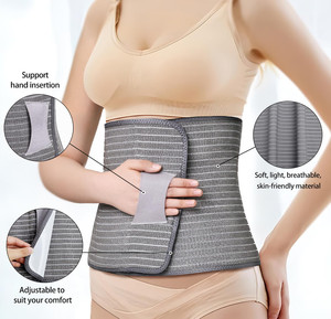 Venta al por mayor de alta calidad 2 en 1 banda posparto vientre cinturón pélvico ajustable vientre envoltura <span class=keywords><strong>faja</strong></span> para postnatal - Product Image 5