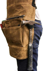 Mens Brown Polyamide <b>Work</b> Coverall Multi Pocket Adjustable Strap Utility Tool Abrasion Resistant <b>Waterproof</b> Workshop Workwear - Product Image 5