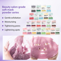 Masque facial en poudre de gelée naturelle coréenne 650g, 35 saveurs, personnalisable, marque privée, OEM, soin de la peau, masque peel-off