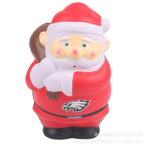 Figura de Papá Noel de plástico, juguete antiestrés para regalos navideños - Product Image 4