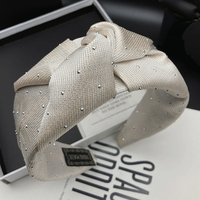 Neues Haarband für Damen: Schlichte, modische Haarspange mit breitem Rand, handgefertigt für Abschlussfeiern und Hochzeiten