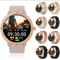 Jam Tangan Pintar Wanita Fitness 2026 GPS Enam Satelit Penentuan Posisi 24/7 Monitor Detak Jantung dan Tidur 1.32'' AMOLED Tahan Air