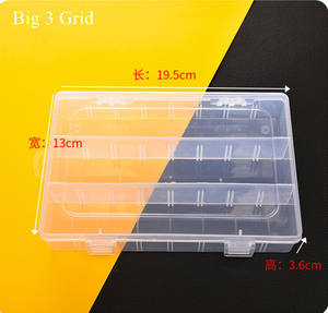 Caja Organizadora de Plástico Transparente con Compartimentos Ajustables, Contenedor de Almacenamiento con Divisores Extraíbles para Cuentas, Caja de Compartimentos - Product Image 5