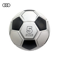 Pelota de partido de Fútbol personalizada de alta calidad tamaño 5 PU cuero goma térmica máquina cosida precio de fábrica para deportes de equipo