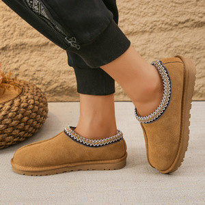 Bottes à lacets unisexes Uggs grande taille, confortables, en tissu de coton, chaudes, <span class=keywords><strong>pour</strong></span> l'automne - Nouveau design, dessus en PU, antidérapantes, chaussures d'hiver - Product Image 2