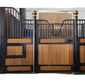 Other animal husbandry equipment eco-friendly bamboo wood horse stall steel equine building steel hot dip horse stable