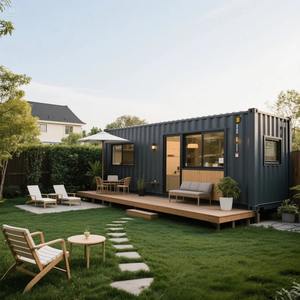 Casa prefabricada modular estilo villa al aire libre casa individual contenedor con un balcón extendido - Product Image 5