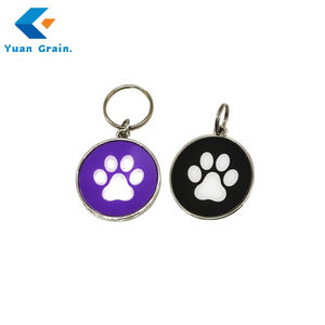 Пользовательские печатные QR-код 13,56 MHz NFC металлическое кольцо RFID Pet Tag для отслеживания собак/кошек - Product Image 2