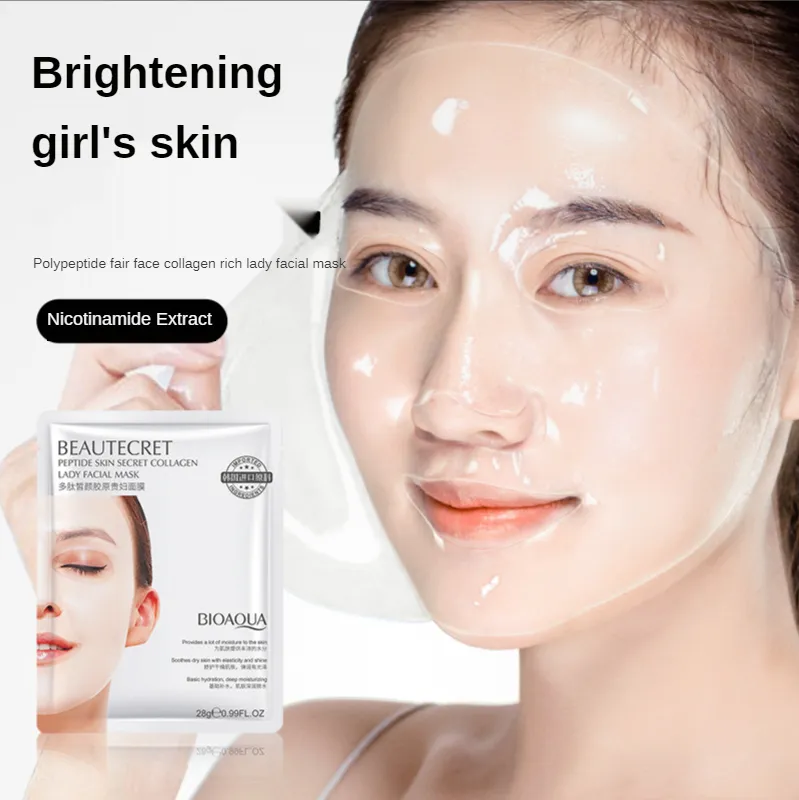 Wholesale Polypeptide Collagen Lady Mask Korean Raw Materials Moisturizing Firm Repair Fading Wrinkle Korean Skin Care