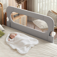 Barrière de lit pour enfant anti-chute pliable sans perçage, directement de l'usine, pour voyage et sommeil, en cachemire, 180 cm