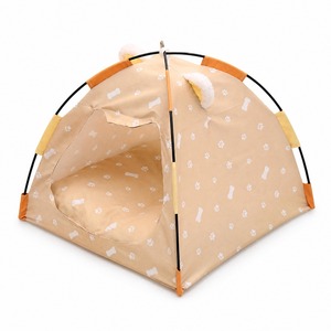 Casa para Mascotas, Cama Cálida para Invierno, Casa para Gatos Plegable y Cerrada con Cojín Grueso para Gatos y Perros - Product Image 1