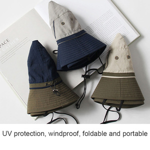 Unisex Outdoor Windproof Polyester Bucket <b>Hat</b> Wide Brim Summer Travel Cycling Fishing Four Seasons Manufacturer - Product Image 5