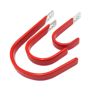 Connecteur en cuivre rouge en forme de U pour installation électrique avec bornes métalliques - Product Image 1