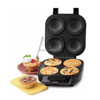 Aifa 2-en-1 : Mini machine à gaufres et à gaufrettes rondes pour la maison