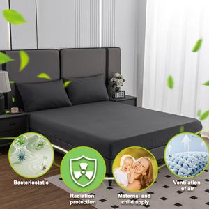 Sábana Ajustable Bordada a Medida con Fibra de Plata, 400 Hilos, Ecológica, para Todas las Estaciones, Ideal para Hogar, Hotel y Hospital - Product Image 3