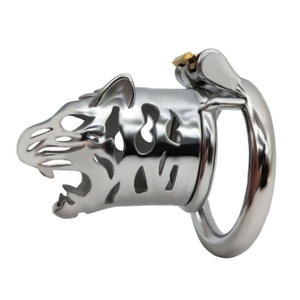 FRRK Jaula de Castidad Masculina de 6.5cm con Forma de Tigre, Dispositivo de Castidad para Hombres, Jaula para Pene, Dropshipping - Product Image 6