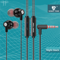Grosir Pabrik Earphone Stereo In-ear Putih 3.5mm Berkabel dengan Mikrofon, Peredam Kebisingan ENC, Kabel 1.2M
