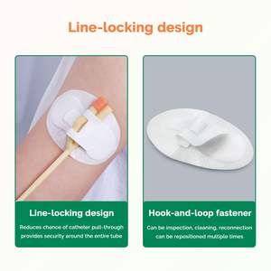 10 पीसी मूत्र पैर बैग लेगबैंड ट्यूब धारक चिपकने वाला यूरिनरी हुक और लूप फिक्सिंग उपकरण कैथेटर स्टेबलाइजेशन डिवाइस - Product Image 3
