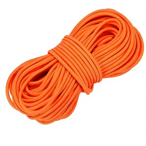 Großhandel Direkt ab Werk Beschichtetes Elastisches <span class=keywords><strong>Bungee</strong></span>-Seil 1/8" Hochbelastbares Polyester Fluoreszierendes Orange für Kleidung Schuhe Kajak Camping - Product Image 1