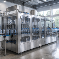 Usine d'embouteillage d'eau minérale clé en main, ligne de production d'eau potable entièrement automatique, machine 3-en-1 de soufflage, remplissage et bouchage