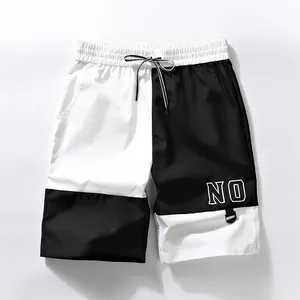 High Quality Jogger Casual Trunks Men's Trend Printed Contrasting Shorts