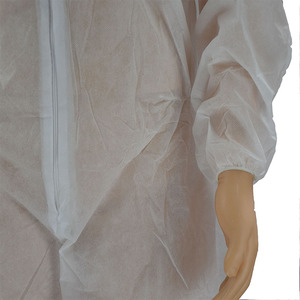 Les vêtements d'isolation blancs empêchent l'amiante <span class=keywords><strong>Tubeless</strong></span> Type 5/6 combinaison jetable bon marché de protection - Product Image 4