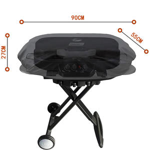 Couverture de four de barbecue Weber imperméable et anti-poussière en tissu Oxford 210D pour couverture de four portable des séries <span class=keywords><strong>Q2000</strong></span> et Q200 - Product Image 2