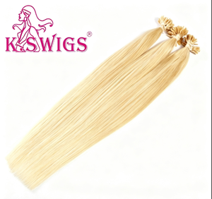 ผมต่อแบบ U Tip ยี่ห้อ KSWIGS ผมแท้ Remy Virgin Cuticle  แบบเคราติน  ผมตรง  ขนาด 12 ถึง 40 นิ้ว หลายสี สำหรับร้านเสริมสวย - Product Image 4