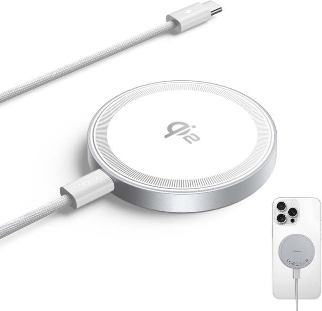 Hot Sale 25W Fast Charging Magnetic Wireless Charger Q12 Portable Slim Mini Dock Stations Wireless Charger for iPhone 17/16/15