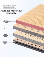 Panneaux perforés innovants et durables en placage de bois ignifuge sur substrat MDF pour salles de conférence fonctionnelles