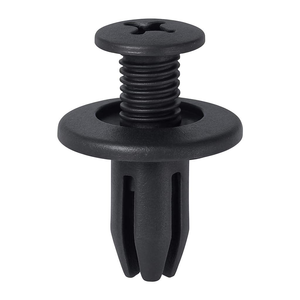Black Plastic <b>Screw</b> With Pan Head And Coarse Thread 12 Mm Cap Diameter - Product Image 3