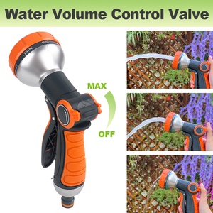 SUNSHINE Boquilla de Manguera de Jardín de Alta Presión Ajustable, Boquilla de Pulverización con Control de Volumen de Agua, Válvula de Gatillo Frontal, 8 Patrones - Product Image 3