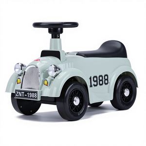 China Ride-on auto glijbaan babyauto kinderloopwagen 4-wiel glijauto plastic kinderduwauto met handvat voor 2-jarige jongen - Product Image 4