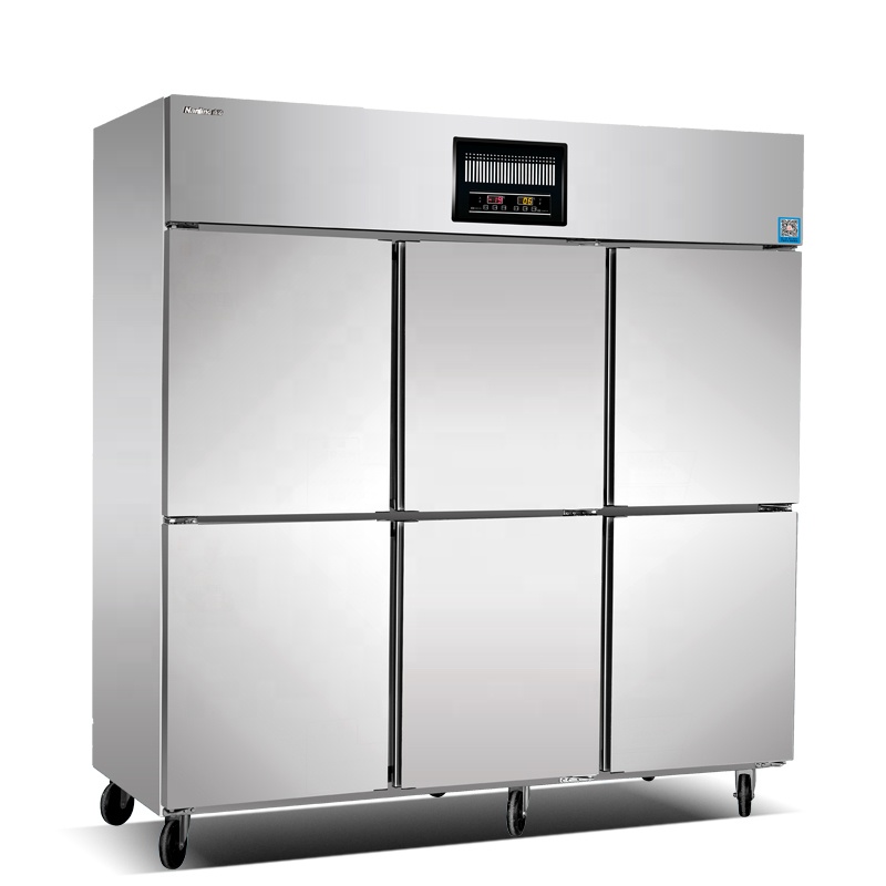 Refrigerador profesional de 4 puertas para cocina, equipo de Hotel, refrigerador de cocina, congeladores comerciales