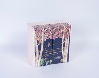 Boîte cadeau de luxe pliable auto-élevante magnétique recyclable avec finition brillante/laminage latte et gaufrage pour bougies, portefeuilles et cadeaux