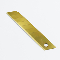 Cuchilla de Repuesto ZHAOLI Safety de 18 mm con Recubrimiento de Titanio, Cuchilla de Acero al Carbono para Cortar Papel Tapiz, Cajas de Papel y Manualidades