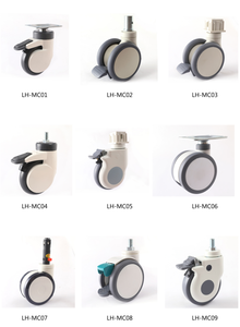 Roue médicale à double roulement <span class=keywords><strong>de</strong></span> 5 pouces avec frein pour lit d'hôpital - Product Image 5