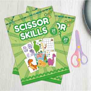 Kit de Arte para Niños, Dinosaurios de Dibujos Animados, Diversión Educativa para Jardín de Infancia, Juguetes Hechos a Mano, Manualidades para Niños, Libro de Recortes y Pegatinas de Papel - Product Image 1