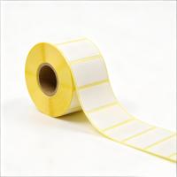 Étiquettes adhésives personnalisées en papier thermique 50*25mm en rouleau pour supermarché, sensibles à la chaleur