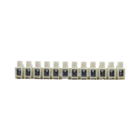BELEKS 960-12 Bornier à vis à barrière fixe 12 pôles 450V 24A Connecteur électrique à connexion rapide Pince en acier Boîtier en PP