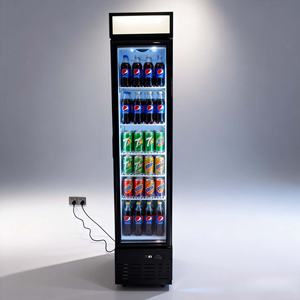 Réfrigérateur commercial à porte vitrée, ultra-fin, à température unique, <span class=keywords><strong>avec</strong></span> affichage numérique vertical et refroidissement par compresseur - Product Image 4